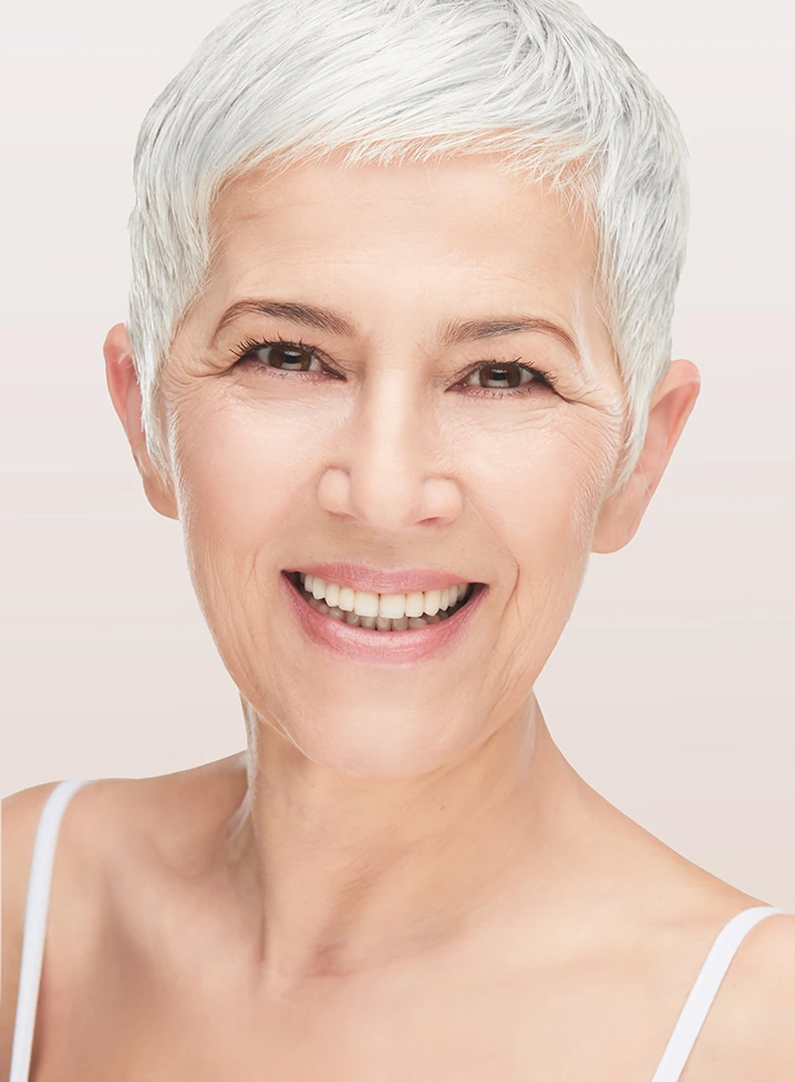 Beautiful senior woman smiling